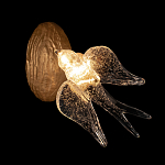 Бра с прозрачной стеклянной фигуркой птички Serip Voa варинант исполнения - 2 | Loft Concept в Омске