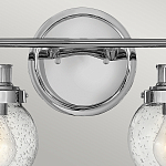 Бра для ванных комнат с прозрачным шарообразным плафоном из стекла с пузырьками на круглом основании Hinkley варинант исполнения - 17 | Loft Concept в Омске