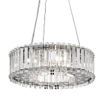 Люстра подвесная круглая с множеством вертикальных прямоугольных кристаллов Kichler варинант исполнения - 1 | Loft Concept в Омске