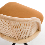 Офисное кресло из велюра и ротанга Eilwen Rattan Wicker Chair варинант исполнения - 4 | Loft Concept в Омске