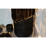 Напольная лампа черная с текстильными элементами "ЯРВИ" варинант исполнения - 7 | Loft Concept в Омске