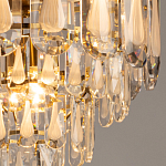 Люстра многоярусная с овальными прозрачными подвесками 36 см Harmonica варинант исполнения - 5 | Loft Concept в Омске