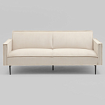 Диван современный вельветовый прямой Worcester Молочный варинант исполнения - 2 | Loft Concept в Омске