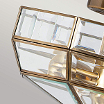 Потолочный светильник шестигранной формы с прозрачными стеклянным плафоном Elstead Lighting варинант исполнения - 4 | Loft Concept в Омске