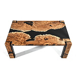 Кофейный Стол River in Autumn Elm Resin Coffee Table варинант исполнения - 2 | Loft Concept в Омске
