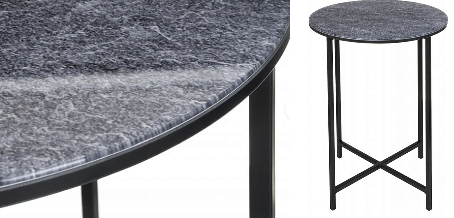 Приставной стол Zermatt Side Table round gray Приставной стол Zermatt Side Table round gray - Loft-Concept в Омске