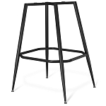 Барный стул со спинкой и подлокотниками на 4-х металлических ножках Douglas Rhombus Синий Велюр варинант исполнения - 5 | Loft Concept в Омске