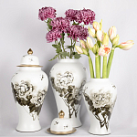 Декоративная ваза с крышкой Flowers in Pots варинант исполнения - 4 | Loft Concept в Омске