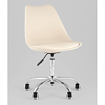 Офисный стул на металлическом основании EGGERY Beige пластик варинант исполнения - 1 | Loft Concept в Омске