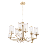 Люстра с 9-ю цилиндрическими стеклянными плафонами Jeanette варинант исполнения - 1 | Loft Concept в Омске