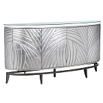 Комод фактурный серебристый с дверцами Silver Chest of Drawers варинант исполнения - 1 | Loft Concept в Омске