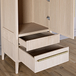 Узкий Шкаф Primo с 2 выдвижными ящиками Светлый дуб варинант исполнения - 5 | Loft Concept в Омске