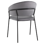 Стул в велюре серого цвета Horizon варинант исполнения - 5 | Loft Concept в Омске