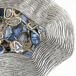 Кофейный стол со столешницей из агата Agate Design Blue  варинант исполнения - 3 | Loft Concept в Омске