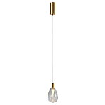 Подвесной светильник со стеклянным плафоном в форме капли NAOMI drop transparent glass варинант исполнения - 2 | Loft Concept в Омске