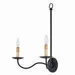 Бра настенное черное с 2-мя лампами Candle Sleeves варинант исполнения - 4 | Loft Concept в Омске