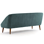 Трехместный диван с обивкой из велюра Belanger Sofa варинант исполнения - 3 | Loft Concept в Омске