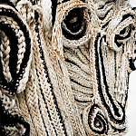 Арт-Объект из нитей Черно-Белый портрет Joana Schneider  варинант исполнения - 1 | Loft Concept в Омске