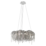 Люстра круглая подвесная с металлическими дугами и длинными цепочками 80 см Atlantis Chain варинант исполнения - 2 | Loft Concept в Омске