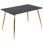 Обеденный стол на металлических ножках Casey Brass Dining Table варинант исполнения - 1 | Loft Concept в Омске