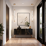 Люстра с белым скрученным плафоном Golden Swirl варинант исполнения - 10 | Loft Concept в Омске