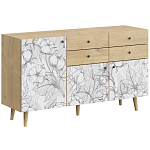 Буфет с принтом на дверцах Elise Cupboard варинант исполнения - 1 | Loft Concept в Омске