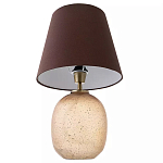 Настольная лампа с тканевым абажуром на овальном основании Lampshade on Oval Base варинант исполнения - 2 | Loft Concept в Омске