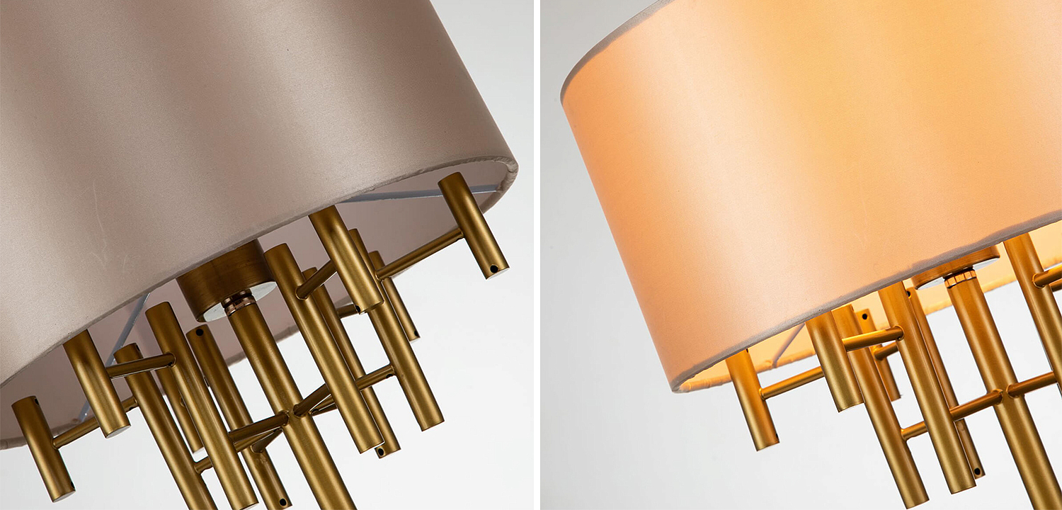 Настольная лампа Латунь Oswell Lampshade Table Lamp Настольная лампа Латунь Oswell Lampshade Table Lamp - Loft-Concept в Омске
