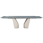Стол обеденный раскладной со стеклянной столешницей Futuristic Table варинант исполнения - 2 | Loft Concept в Омске