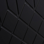 Комод черный округлой формы с рельефным фасадом Black Cut варинант исполнения - 5 | Loft Concept в Омске