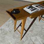 Дизайнерский рабочий стол из массива дерева Gio Ponti D.847.1 Writing Desk варинант исполнения - 6 | Loft Concept в Омске