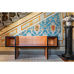 Дизайнерская скамейка  Canton  Beech and Black Bench варинант исполнения - 5 | Loft Concept в Омске