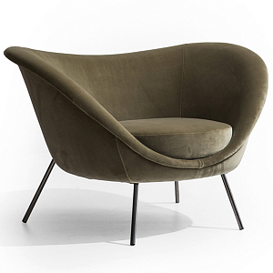 Кресло дизайнерское форма Gio Ponti Armchair