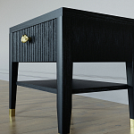 Прикроватная тумбочка с ящиком Elsa Dreams Black варинант исполнения - 3 | Loft Concept в Омске