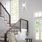 Бра с цилиндрическим тканевым абажуром белого цвета Feiss варинант исполнения - 2 | Loft Concept в Омске