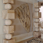 Декор настенный в Эко стиле рафия Malibu wall panel варинант исполнения - 1 | Loft Concept в Омске