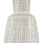 Настольная лампа с корпусом в форме вазы и белым абажуром Lots of Strokes варинант исполнения - 1 | Loft Concept в Омске