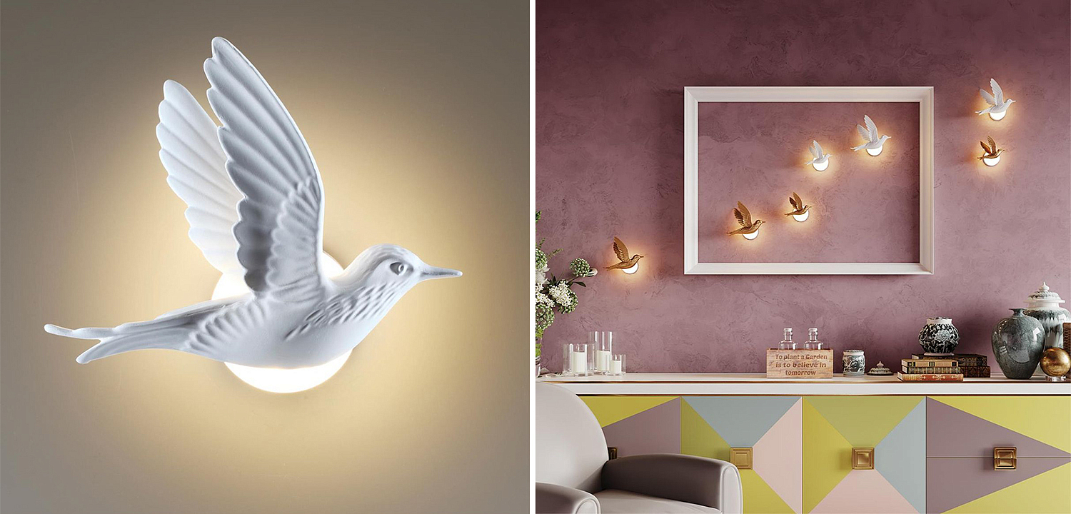Бра White Bird Wall Lamp Бра White Bird Wall Lamp - Loft-Concept в Омске