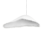 Подвесной светильник с асимметричным волнообразным абажуром и фактурной бахромой по краю Tactile Line варинант исполнения - 10 | Loft Concept в Омске