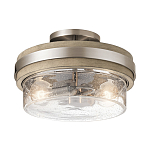Потолочный светильник с прозрачным стеклянным плафоном с эффектом пузырьков Kichler варинант исполнения - 1 | Loft Concept в Омске