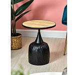 Приставной столик с факутрным черным основанием Ethiopia варинант исполнения - 6 | Loft Concept в Омске