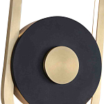 Бра с овальной рамойцвета латунь и черным кругом в центре Midnight Orbit варинант исполнения - 2 | Loft Concept в Омске