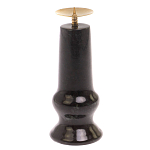 Подсвечник из натурального камня змеевик чёрного цвета Stone Candlestick варинант исполнения - 1 | Loft Concept в Омске