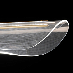 Люстра линейная с прозрачным волнообразным плафоном Wave Line варинант исполнения - 6 | Loft Concept в Омске