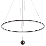 Светодиодная люстра Black LED Circle and Ball Lamp варинант исполнения - 1 | Loft Concept в Омске