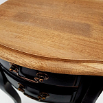 Консоль маленькая из массива березы с 2-мя ящиками в стиле прованс Vintage варинант исполнения - 3 | Loft Concept в Омске