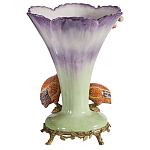 Ваза с цесарками из фарфора с бронзовыми элементами Garden of Eden варинант исполнения - 2 | Loft Concept в Омске