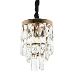 Подвесной светильник с прямоугольными хрустальными подвесками Lunet Crystal Rectangulars Pendant Light 2 варинант исполнения - 1 | Loft Concept в Омске