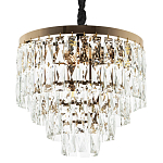 Люстра с прямоугольными хрустальными подвесками Lunet Crystal Rectangulars Chandelier 6 варинант исполнения - 1 | Loft Concept в Омске