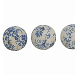  Набор керамических шаров с синей росписью Oriental Blue & White Ornament Vases варинант исполнения - 3 | Loft Concept в Омске